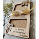 Картичка за пари от MDF череша и естествен корк, размери 20x11 см и дебелина 1,5 см Картичка за пари от MDF череша и естествен корк, размери 20x11 см и дебелина 1,5 см