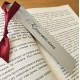 Персонализиран книгоразделител от алуминий с българска шевица