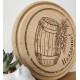 Дървен талар от естествен бук за всеки повод, поднос за мезе.