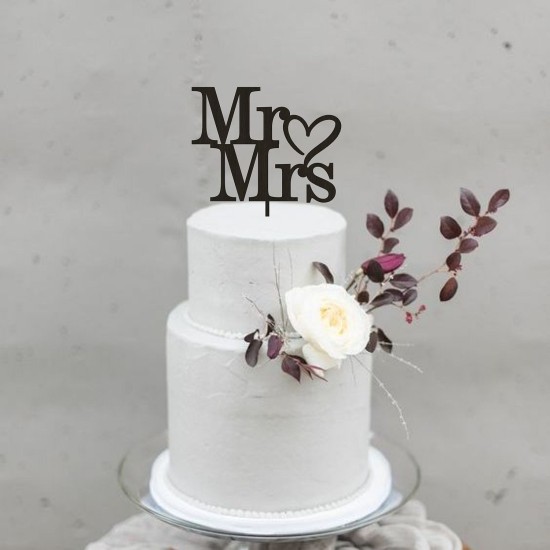 Топер за торта Mr & Mrs